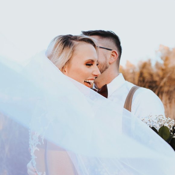 NEW Boho Soft Wedding Veil Ivory or White Bride Bridal Wedding Day - Picture 7 of 8